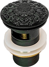 Milacio Донный клапан MC.010.BL черный – фотография-1