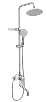 Frap Душевая стойка F24001 с крючками хром