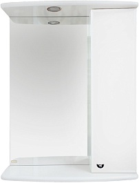 Misty Зеркальный шкаф Астра 50 R белый – фотография-1