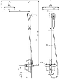 Lemark Душевая система Ursus LM7262BL – фотография-2
