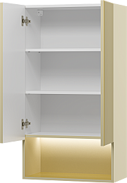 Brevita Шкаф подвесной Vega 60 кремовый/золото – фотография-7