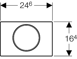 Geberit Кнопка смыва Sigma 10 115.758.SN.5 сталь – фотография-2