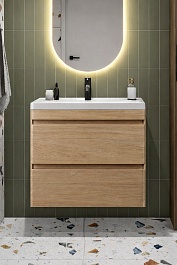 Vivon Тумба с раковиной Atwood 70 подвесная дерево – фотография-2