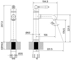 Iddis Смеситель для раковины Oxford OXFSB01i01 – фотография-3