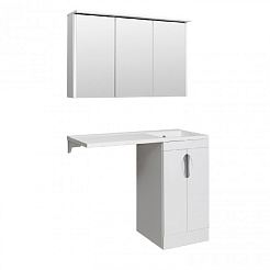 Runo Тумба с раковиной Лира 105 L белый – фотография-4