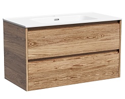 Sancos Тумба с раковиной Libra 90 дуб чарльстон раковина Element 91 CN7002 – фотография-1