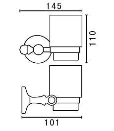 Art&Max Стакан Antic AM-2668AL – фотография-2