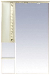 Misty Зеркальный шкаф Olimpia Lux 75 L бежевая патина – фотография-1