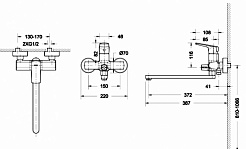 Promo Смеситель для ванны Real F6121179CP-01L – фотография-2