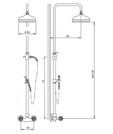 Cezares Душевая система ATLANTIS-CD-02-Sw со смесителем – фотография-2