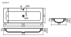 Ceramicanova Мебельная раковина Grace 121 CN7017MB чёрный матовый – фотография-3