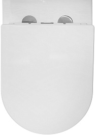 Azario Унитаз-компакт Fretta Round AZ-7121A безободковый с бачком с сиденьем микролифт белый – фотография-10