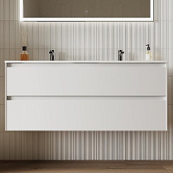 Sancos Тумба под раковину Cento 120-2 белый глянец – фотография-2