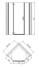 Gemy Душевой уголок Fall Tea S29105 – фотография-4