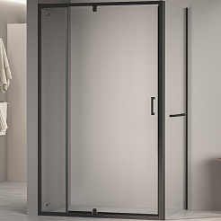 RGW Душевой уголок Passage PA-078-1B (PA-008B + Z-060-2B) 110x90 профиль черный стекло прозрачное – фотография-1