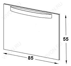 Jacob Delafon Зеркало "Presquile 85" – фотография-2