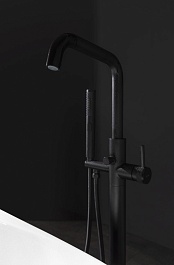 Allen Brau Смеситель для ванны Priority 5.31008-31 (с внутренней частью) черный матовый – фотография-6