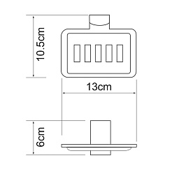 WasserKRAFT Мыльница "Exter K-5269" – фотография-3