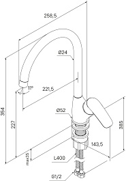 Milardo Смеситель для кухни Rora RORBN0JM05 – фотография-6