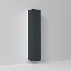 Am.Pm Шкаф пенал для ванной Gem 30 R подвесной черный матовый – фотография-3