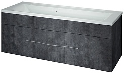 Какса-а Мебель для ванной Кристалл 120 серая – фотография-7