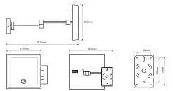 Bemeta Зеркало косметическое настенное с подсветкой 112101202 – фотография-2