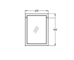 Opadiris Зеркало для ванной Омега 65 слоновая кость – фотография-2