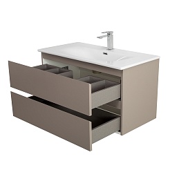 BelBagno Тумба под раковину Kraft 80 подвесная Бежевый матовый – фотография-9