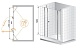 Cezares Душевая дверь в нишу TRIUMPH-D-B-13-30+60/30-P-Cr-R – картинка-10