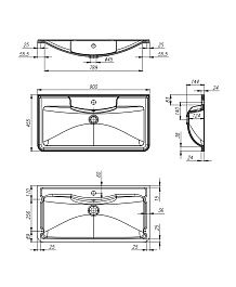 BelBagno Мебель для ванной Albano 90 напольная Bianco Lucido – фотография-13