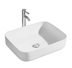 Aquatek Накладная раковина Вега 50 AQ5515-MW матовая белая – фотография-4