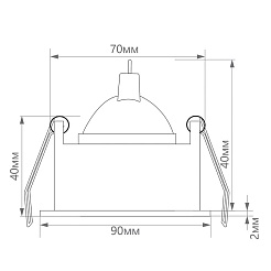 Feron Светильник встраиваемый DL2832 потолочный MR16 GU5.3 белый/черный – фотография-2
