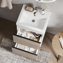 Vigo Мебель для ванной Cross 500-0-2 подвесная дуб давос натуральный – фотография-7