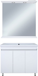 Misty Мебель для ванной Енисей 100 белая – фотография-1