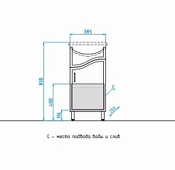 Style Line Мебель для ванной Волна №2 40 – фотография-5