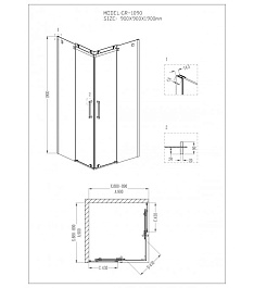 Grossman  Душевой уголок Cosmo GR-1090 – фотография-3