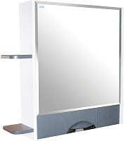Mixline Зеркальный шкаф Байкал 70 R белый/графит