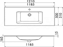 Opadiris Тумба с раковиной Луиджи 120 подвесная серая матовая – фотография-6
