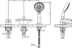 Bravat Смеситель на борт ванны Niagara F5140197CP-RUS – фотография-4