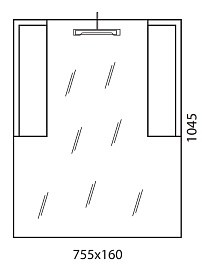  Зеркальный шкаф "Solo-III 76" белый – фотография-2