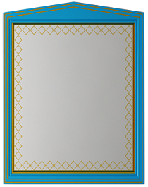 Misty Зеркало Ницца 70 бирюзовое/ патина – фотография-1