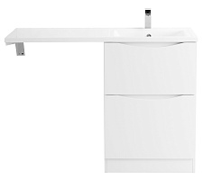 BelBagno Тумба с раковиной Lavanderia 58 напольная Bianco Lucido под стиральную машину правосторонняя