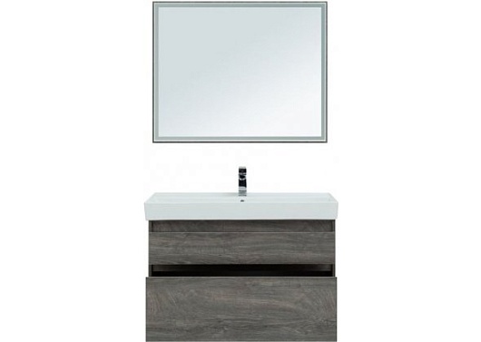 Aquanet Мебель для ванной Nova Lite 100 2 ящика, дуб рошелье – картинка-7