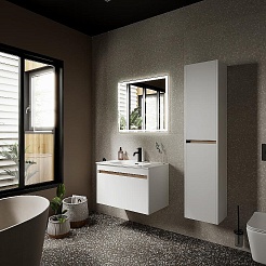 Sancos Мебель для ванной Smart 80 белый глянец – фотография-2