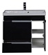 Aquanet Тумба с раковиной "Тиволи 80" черная – картинка-13