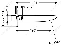 Hansgrohe Излив "Puravida 15412400" – фотография-2
