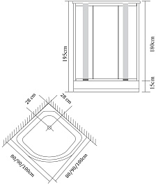 Nautico  Душевой уголок SWB-8025 – фотография-3