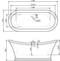 BelBagno Акриловая ванна BB09 – фотография-3