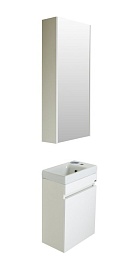 Misty Тумба с раковиной Эко мини 40 подвесная белая – фотография-7