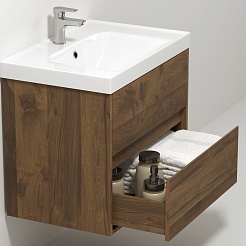 Водолей Тумба под раковину Грейс 70 подвесная дуб хантон – фотография-2
